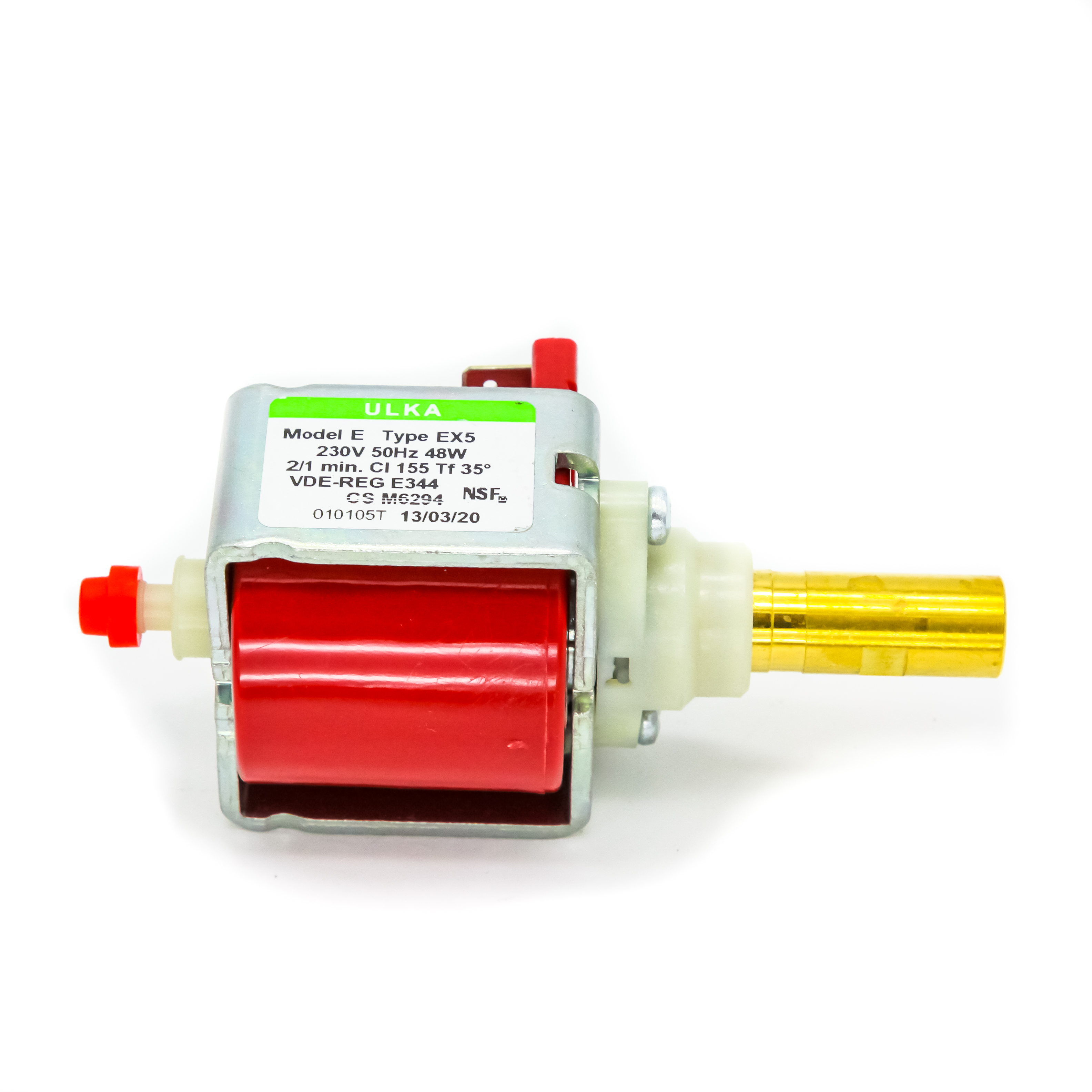 Q072B КРАСНЫЙ ОРГ !Насос для кофеварки/кофемашины ULKA Ex5 48W 220V,(650cc/min_15bar), !CFM002UN=, з
