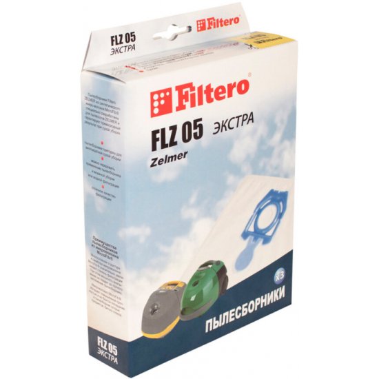 Filtero FLZ 05 (3) ЭКСТРА, мешки-пылесборники ZVCA200B, 49.4100.