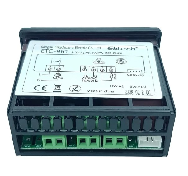 ЕТС961 Контроллер блок управления холодильника Elitech ЕТС 961, 1 пласт/датчик