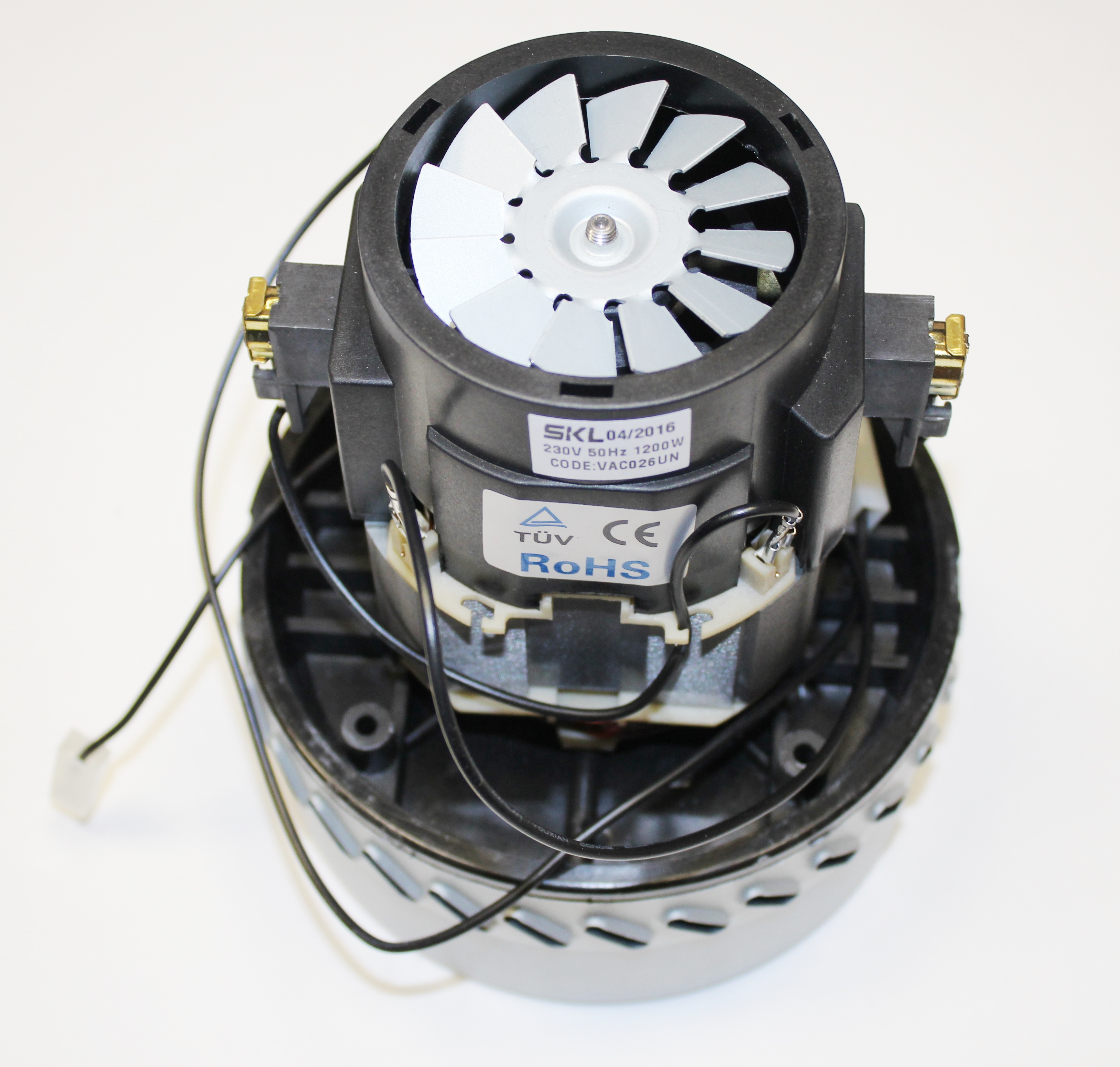 VAC026UN Двигатель пылесоса моющего SKL 1200W..1400W 2-ступ H-175мм, D-144мм, h-70мм, зам.VAC002UN