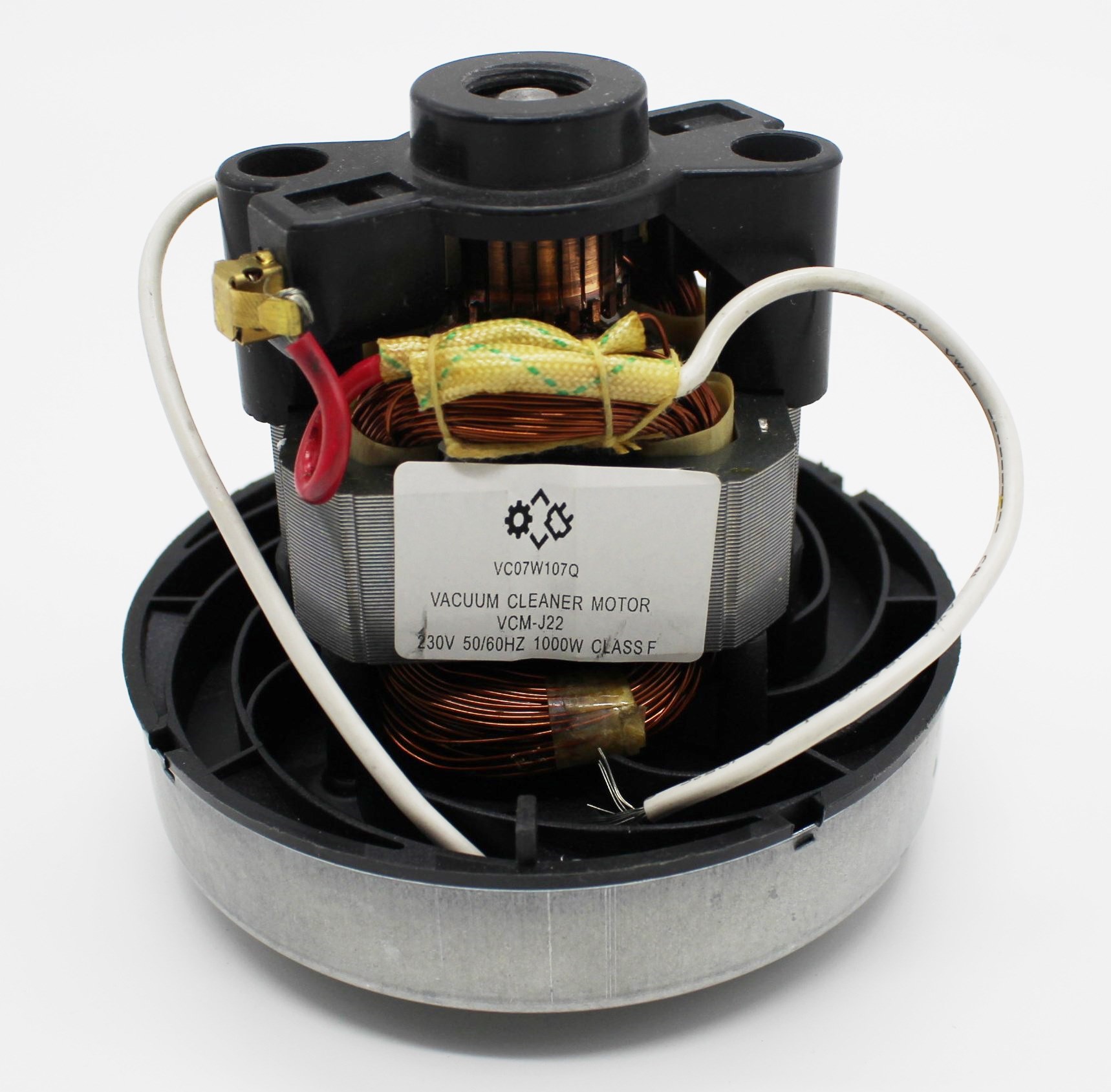 VCM1000un Мотор пылесоса 1000W, D=105/26, H103/35mm, (для маленьких пылесосов), зам. H074, VC07107w