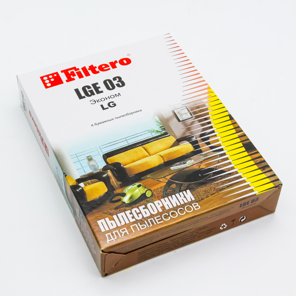 05215 Filtero LGE 03 (4) ЭКОНОМ, пылесборники