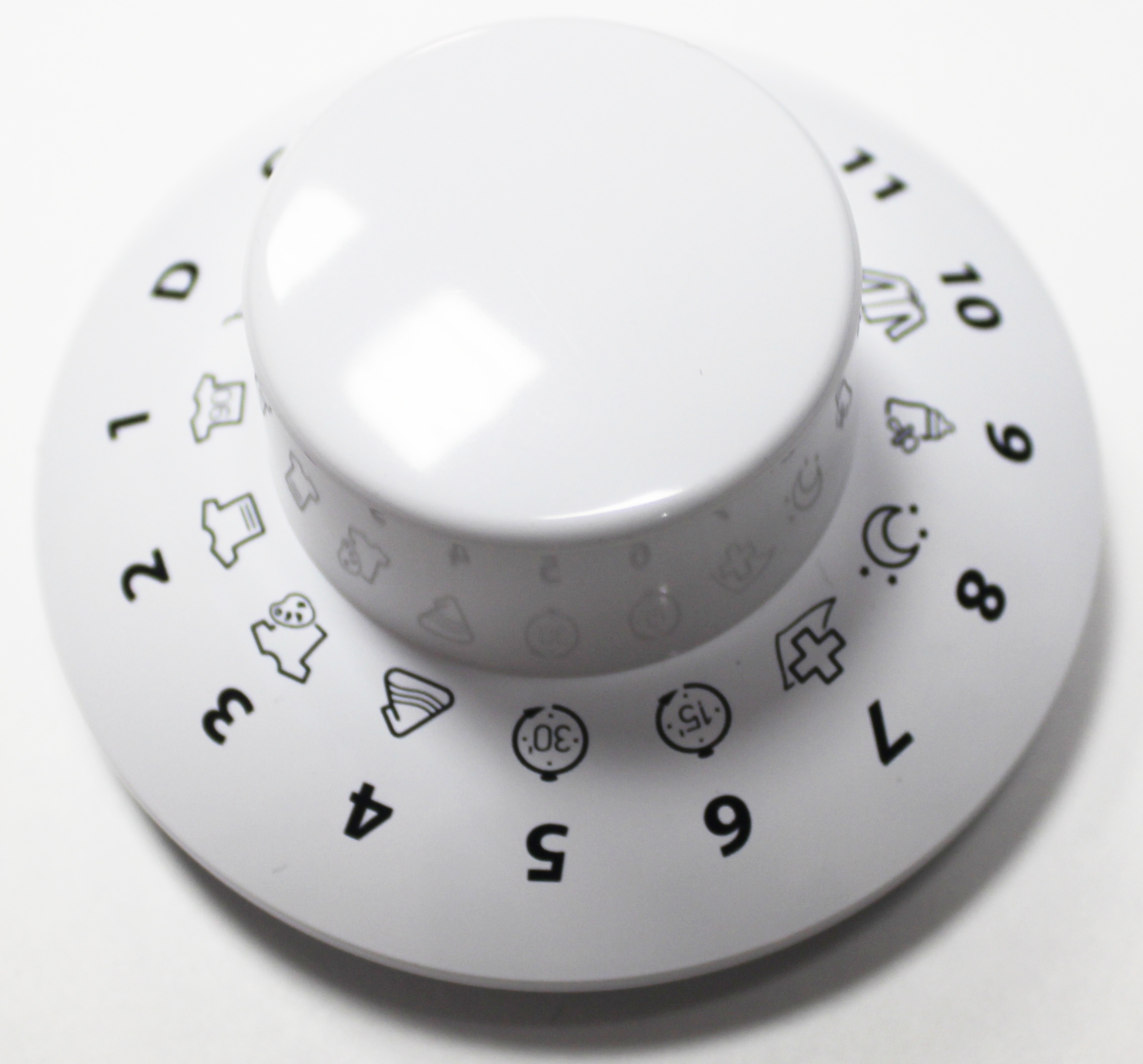 267555 WASH TIMER KNOB WHITE PW ARSF 513048