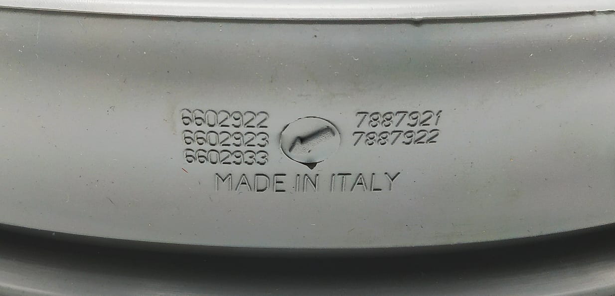 Vp2714E  Манжета люка EPDM, (Italy) 2-отв. MIELE6602933, 7887931, зам. GSK010MI, 55MI075, 09mi07, 60