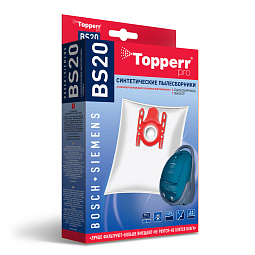 6-6 | BS 20 Topperr Пылесборник синтетический для пылесоса Bosch-Siemens(Тип A,B,C,D,E,F,G,H), 4 шт.