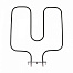 401408 ТЭН духовки 1200W, нерж, L357х327мм, 2 вершины, Ш-образный, 73мм, нижний, Gefest, 230V