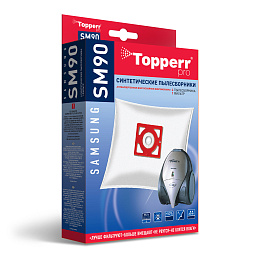 SM 90 Topperr Пылесборник синтетический для пылесоса Samsung (Тип VP-95), 4 шт.в ед.(R)