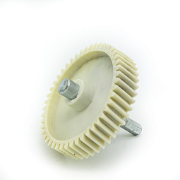 8222 Шестеренка для мясорубки Polaris, Panasonic с метал. валом D81/8 L73/18 CH001 (косые зубья)