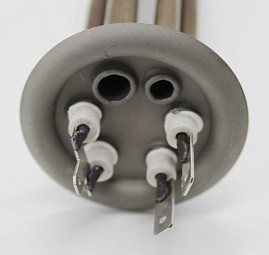 WTH103RU ТЭН 2000w (нерж., Ф=64mm, 1,3 кВт + 0,7 кВт, с отверстиями-2шт.), зам. t.3401310, 182502, W